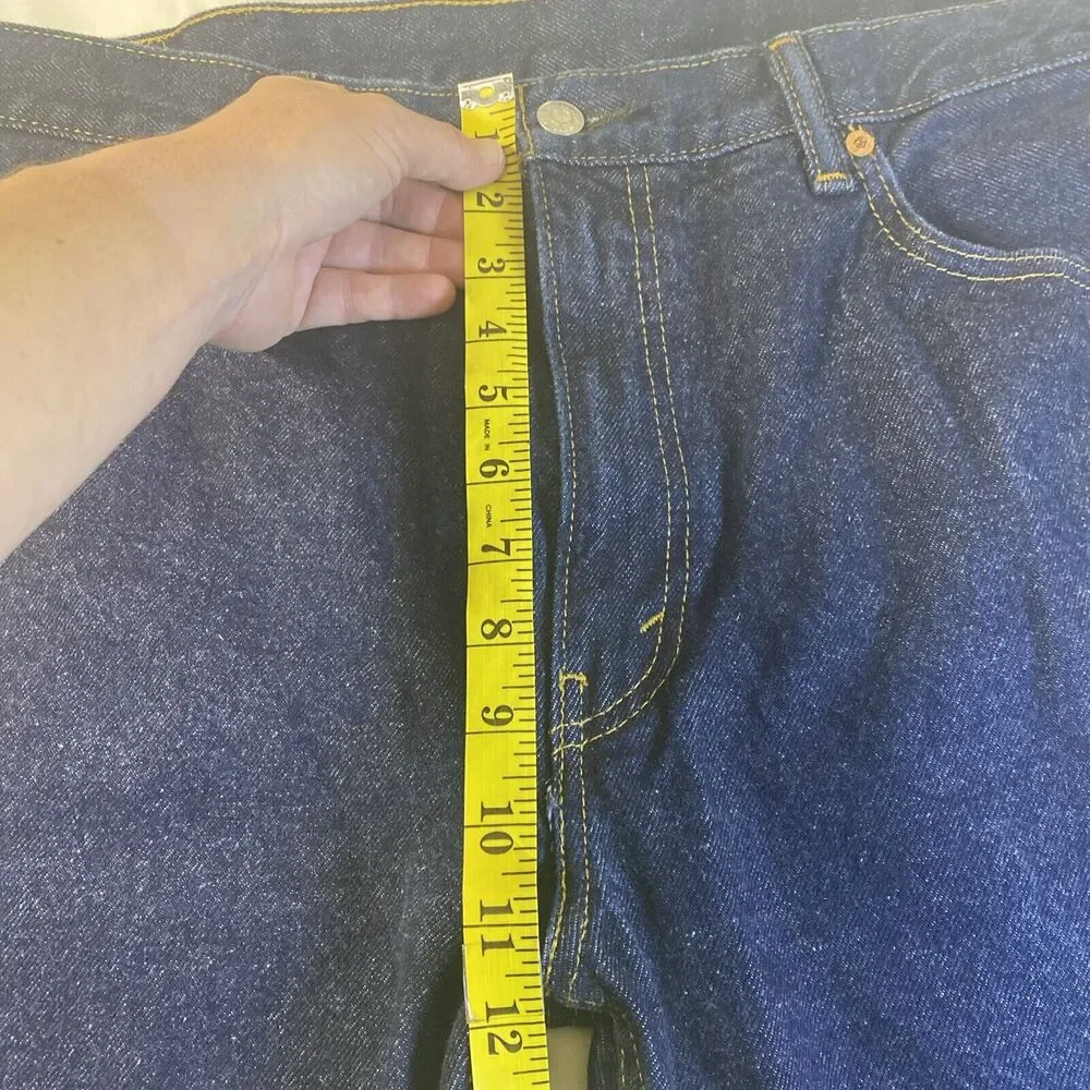 LEVIS RED TAB 505 STRAIGHT LEG Jeans MEN’s 38 X 30 Dark Wash Classic‎ Western